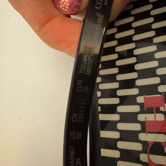 Coach Black and Gold Women's Sandals - Picture 5 of 5